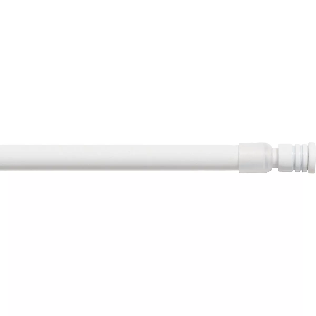 TRINGLE AUTOBLOQUANTE RONDE EMBOUT SILICONE 80X110 X1 - BLANC SATINE