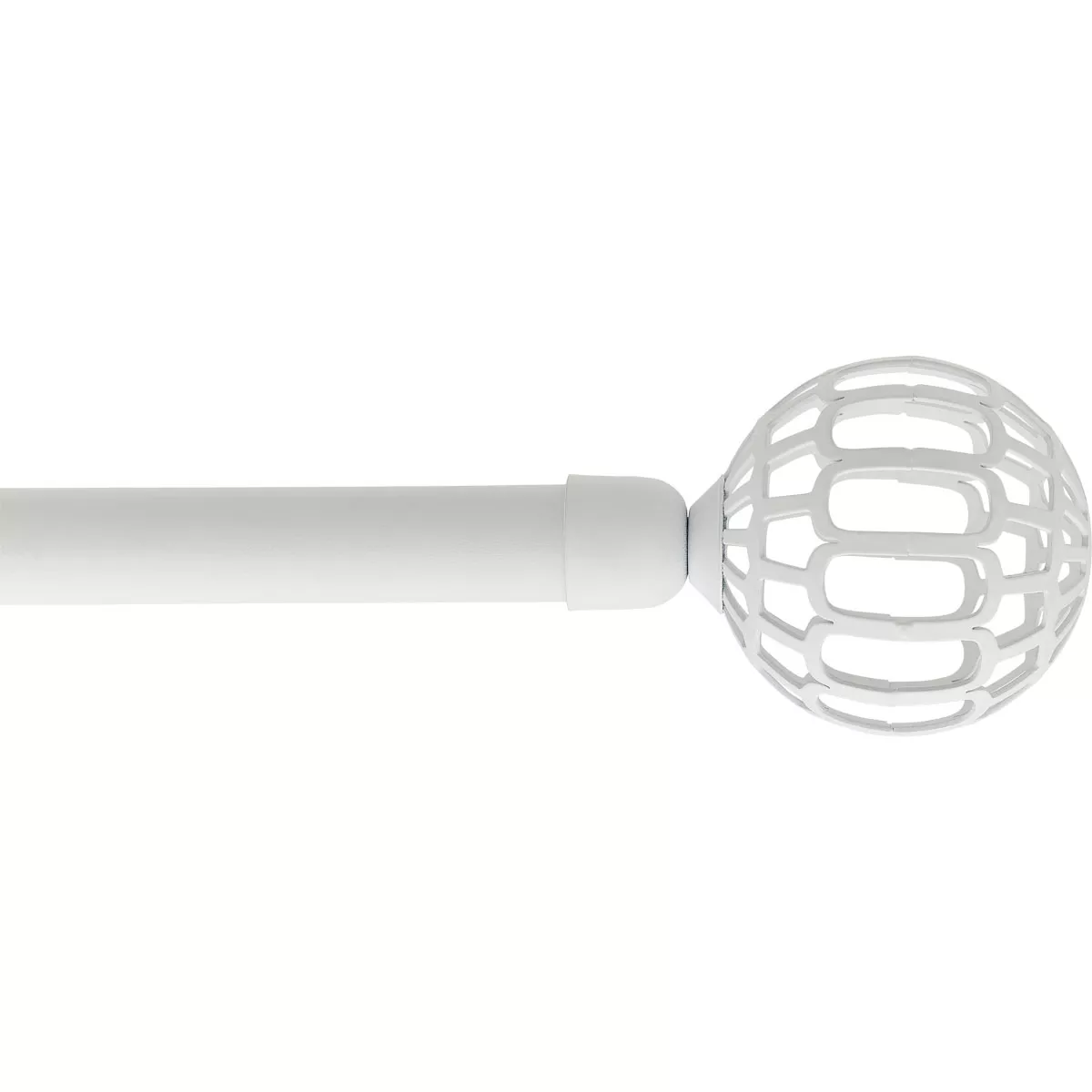 KIT EXT 120-210 CM D19 EMBOUT FACETTE - BLANC MAT