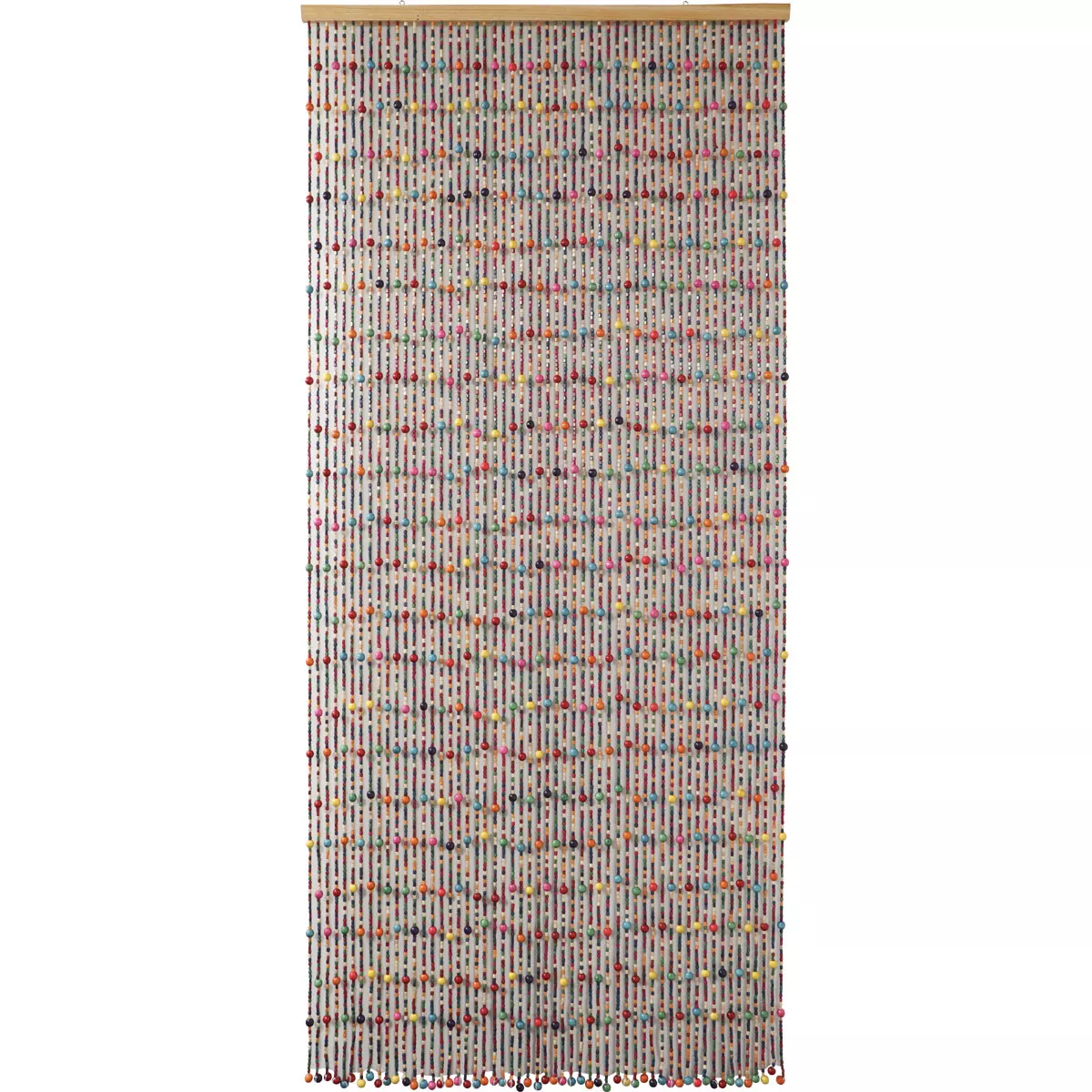 Parel houten deurgordijn (90 x 200 cm) Gipsy Meerkleurig