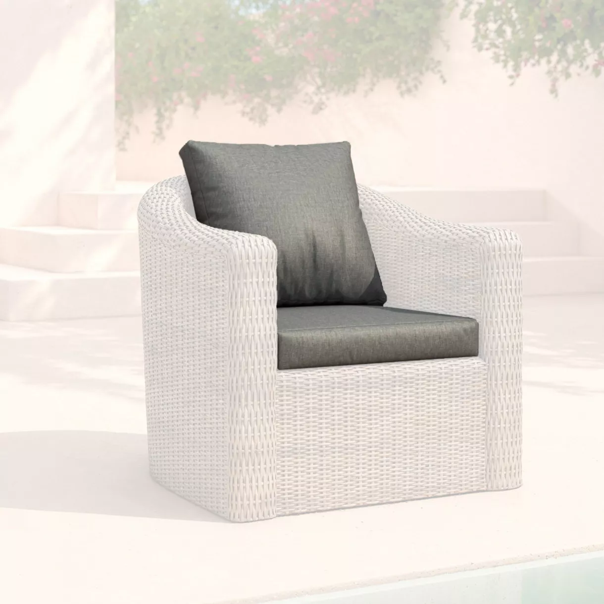 Housses de coussin de remplacement pour Fauteuil Calvi Gris foncé
