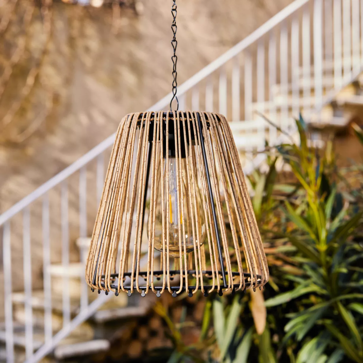 Lámpara de techo solar para jardín  LED Calabre - Blanco cálido
