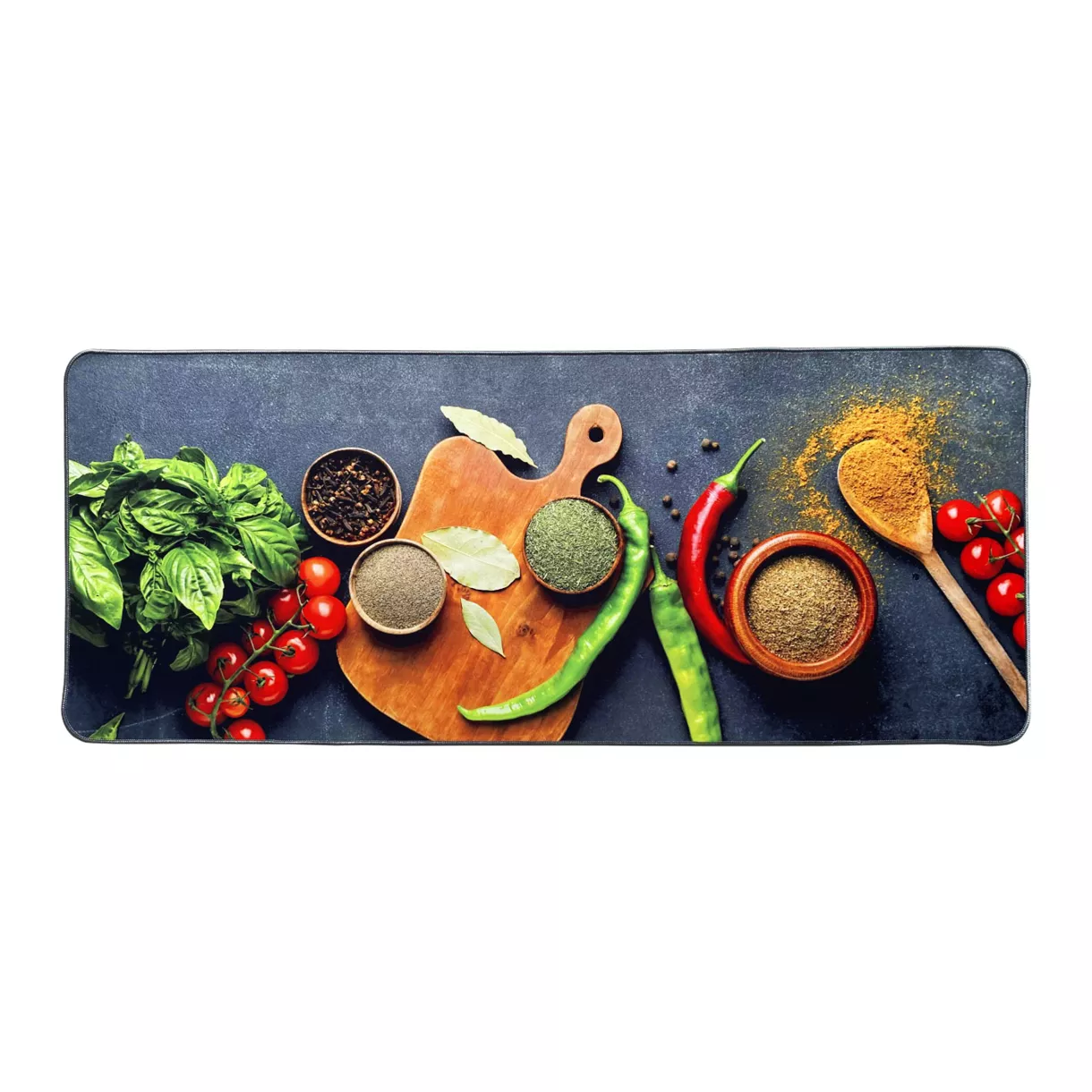 Tapis de cuisine antidérapant (50 x 120 cm) Aromates Multicolore
