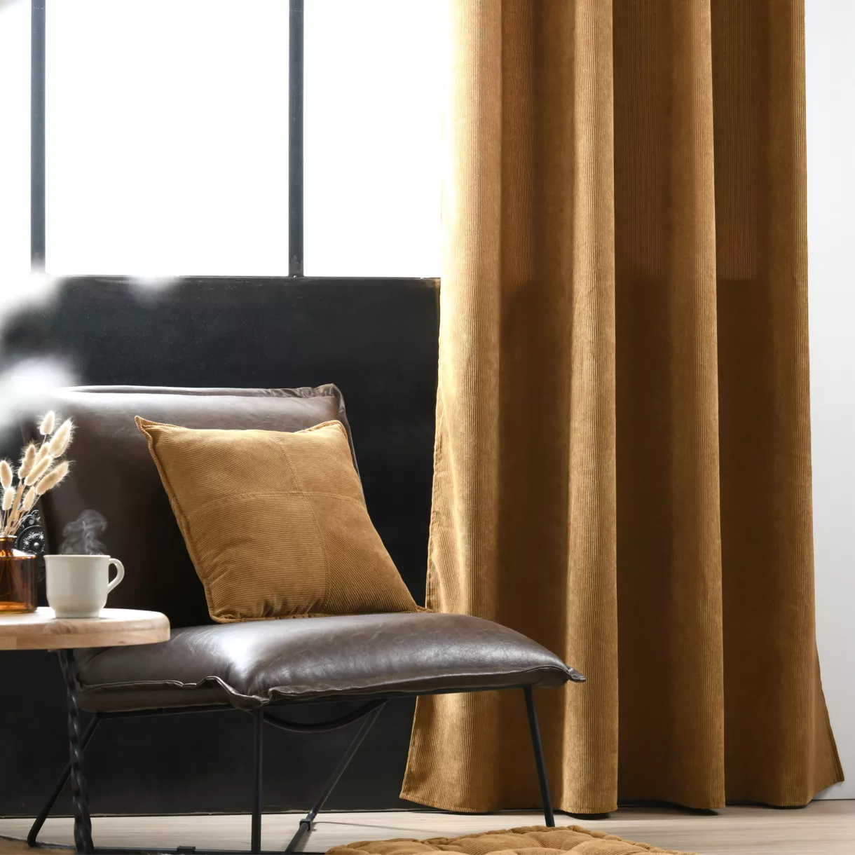 Rideau velours (140 x 260 cm) Dandy Camel