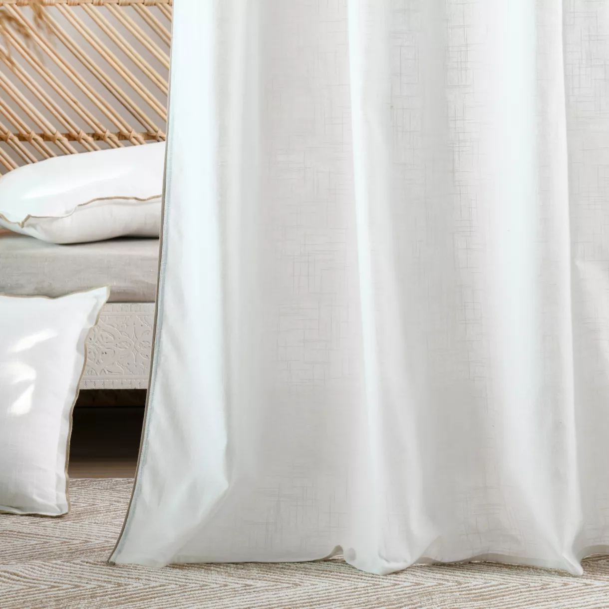 HELIOS RIDEAU 140X260 OEIL BLANC