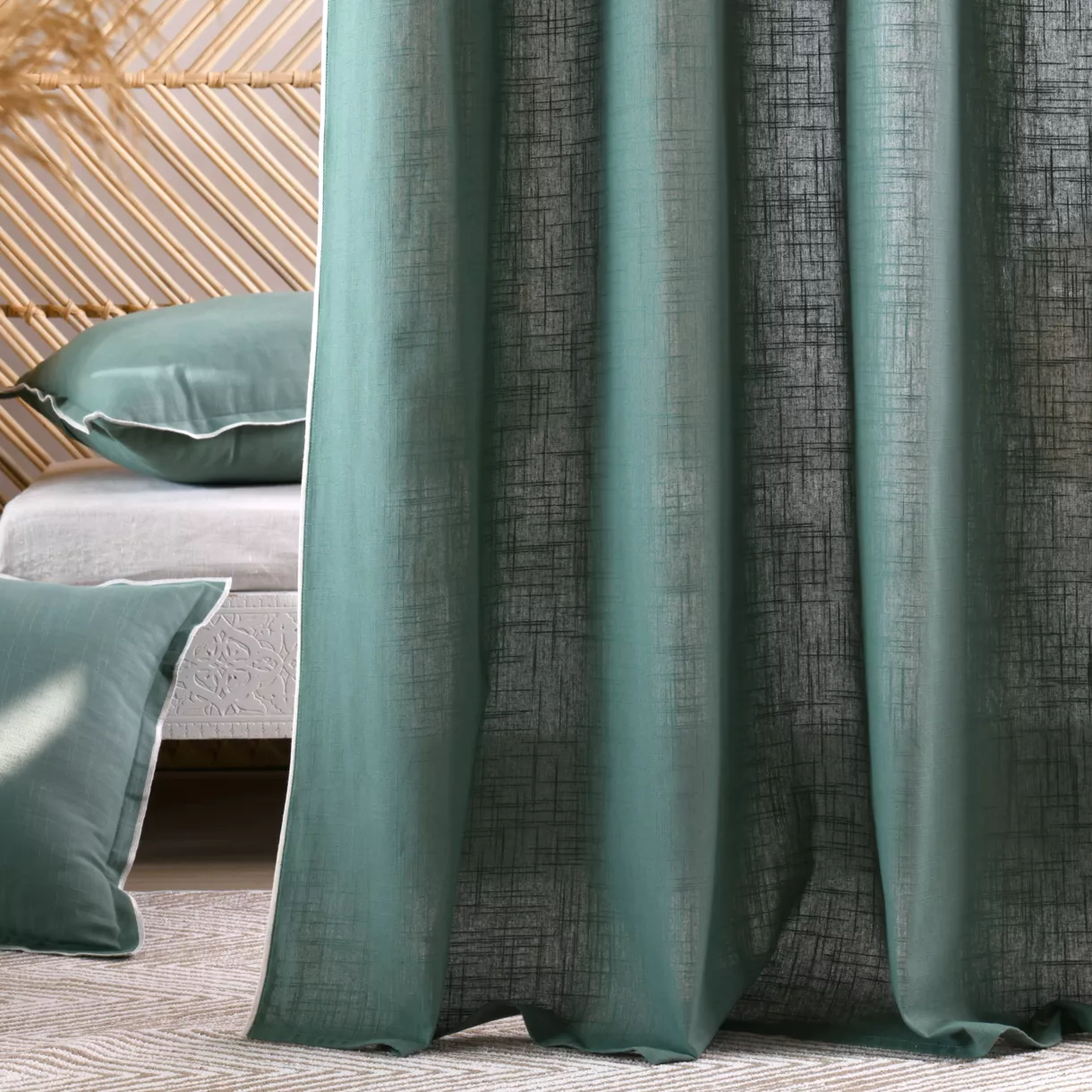 HELIOS RIDEAU 140X260 OEIL VERT