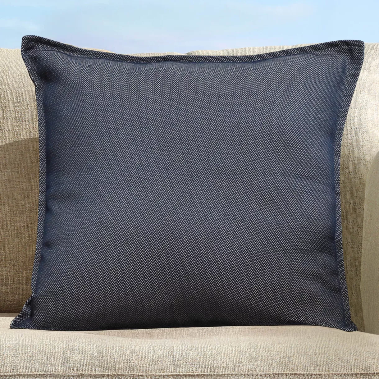 Coussin extérieur carré (45 x 45 cm) Boraé Bleu marine