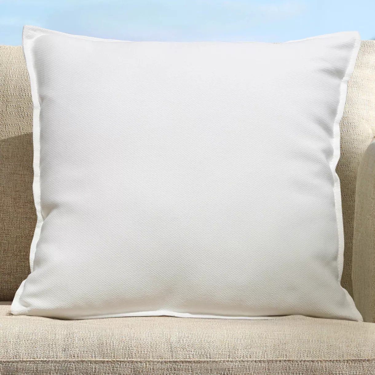 Coussin extérieur carré (45 x 45 cm) Boraé Blanc