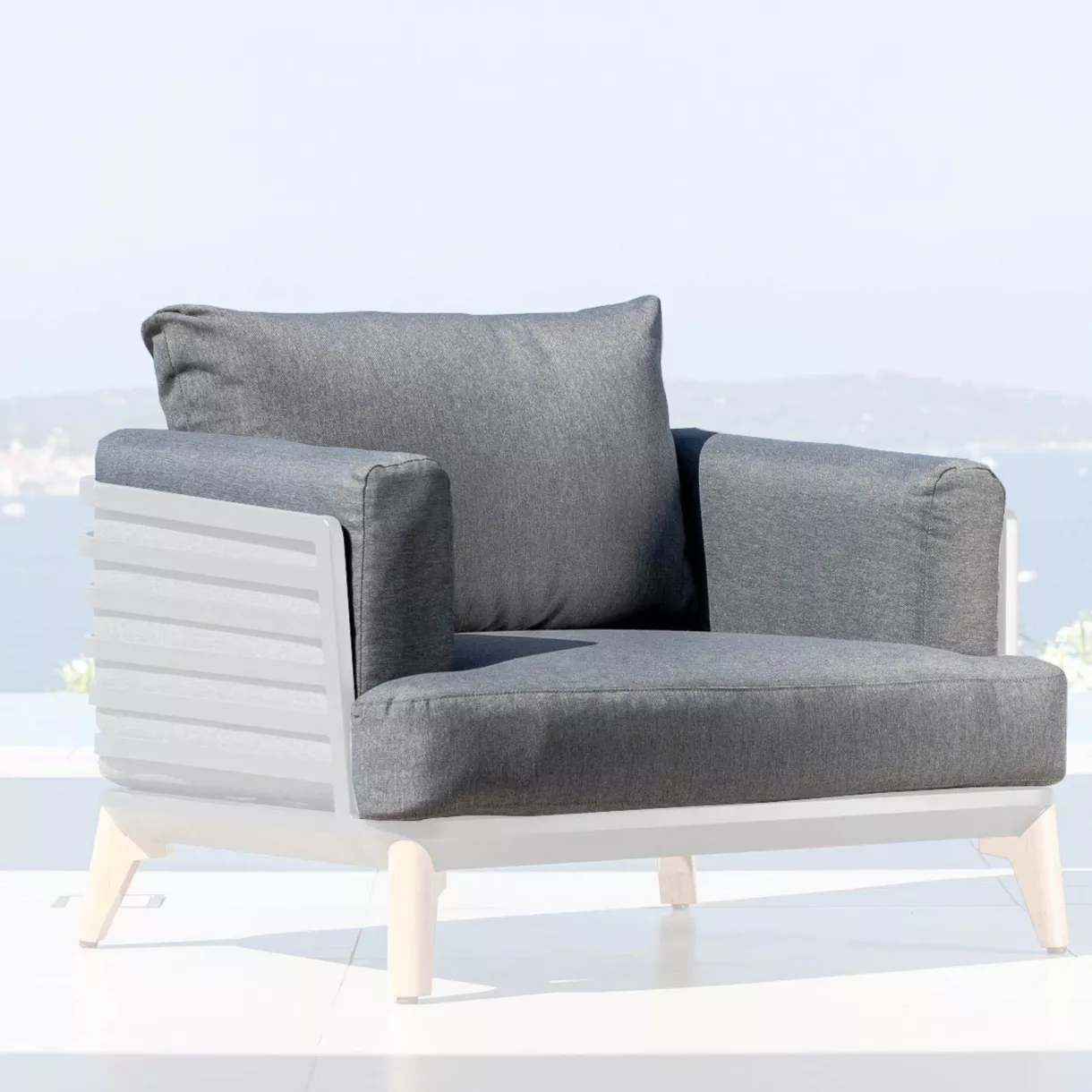 Vervangende kussens voor Fauteuil Monte Carlo Antracietgrijs