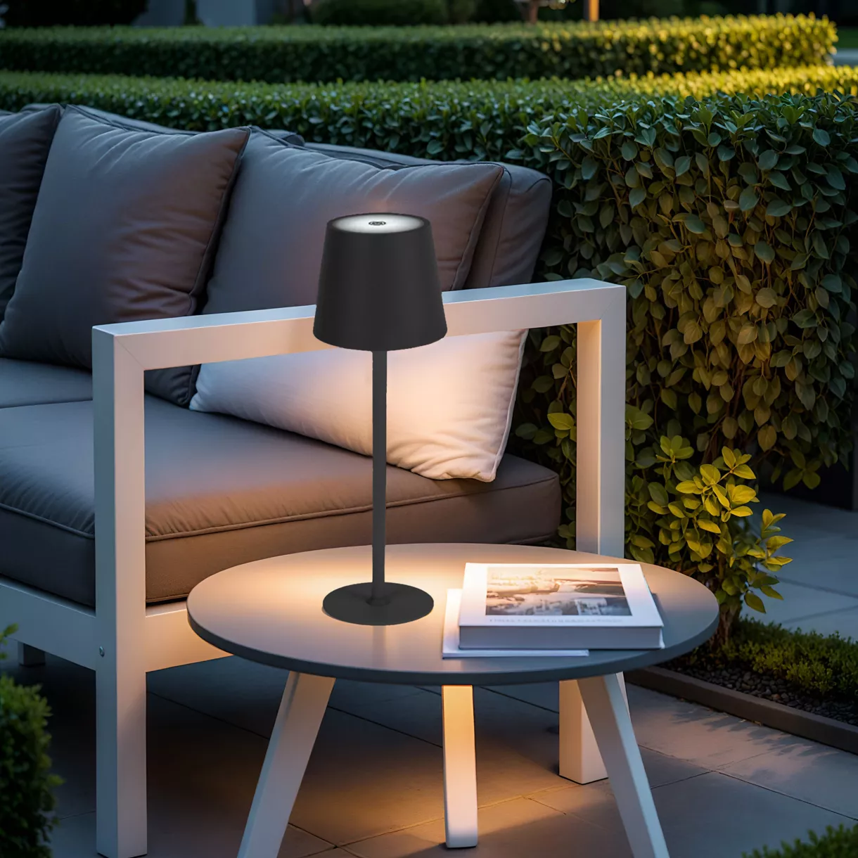 Lampe de table sans fil (H37 cm) Brooklyn - Noir