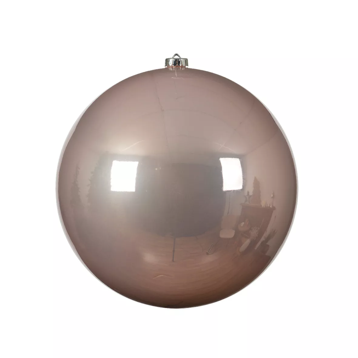 Kerstbal (D140 mm) Alpine poederroze 1