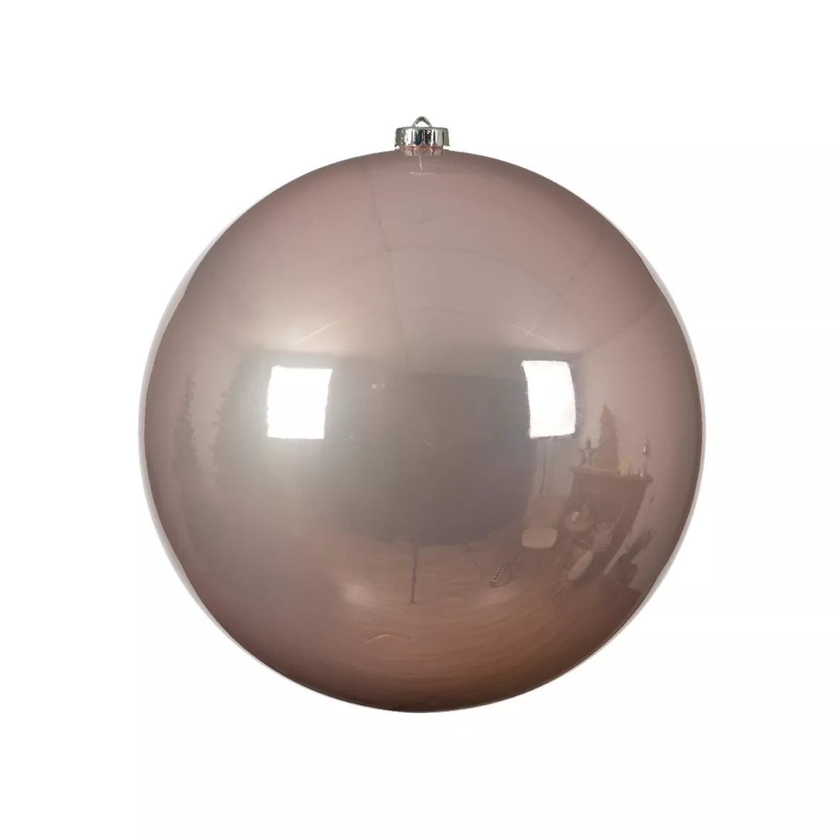 Kerstbal (D200 mm) Alpine poederroze 1