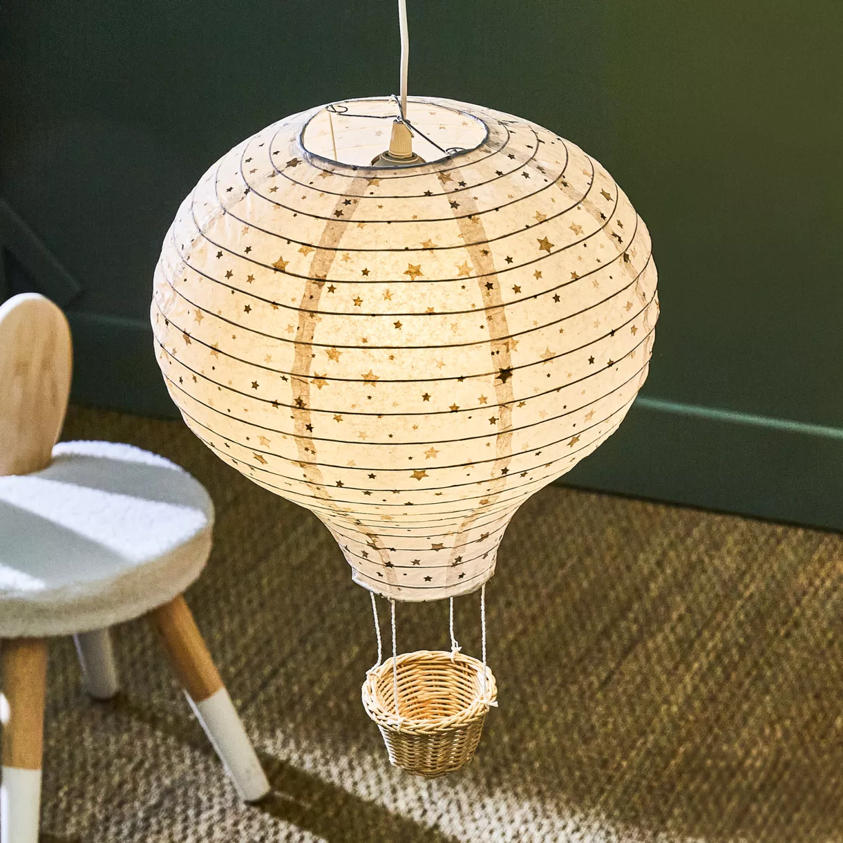 Luchtballon papier Stars Meerkleurig 1