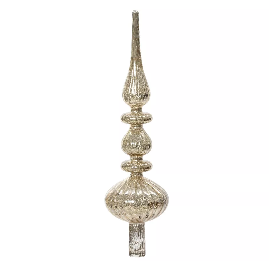 1 Cimier verre dia9-H35cm argent MOD B 