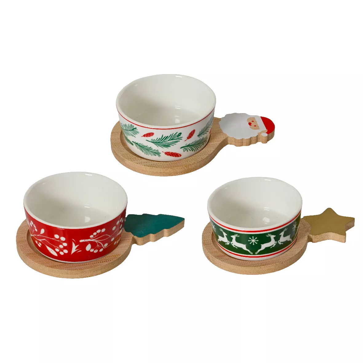 SET Set tapas porcelaine L28.50-W15-H4.60cm multi 