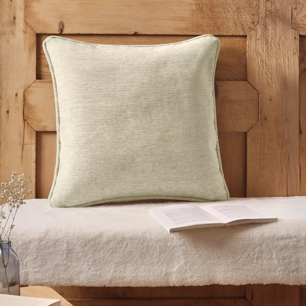 Coussin carré tissé (45 x 45 cm) Magnus Beige