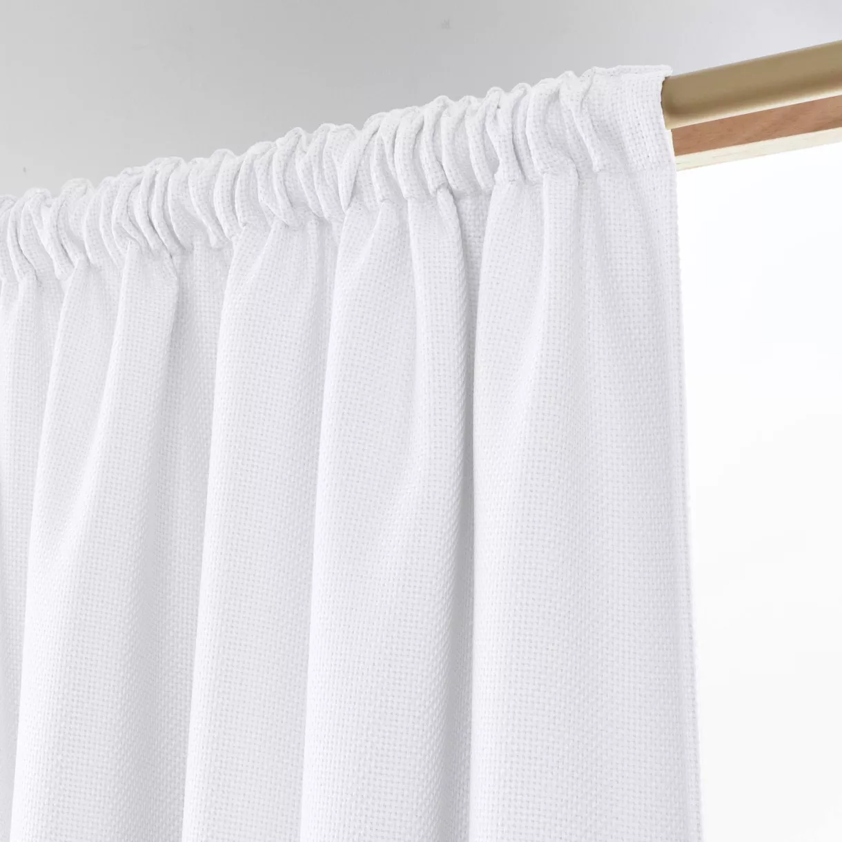 Rideau obscurcissant thermique galon fronceur (180 x 260 cm) Alba Blanc