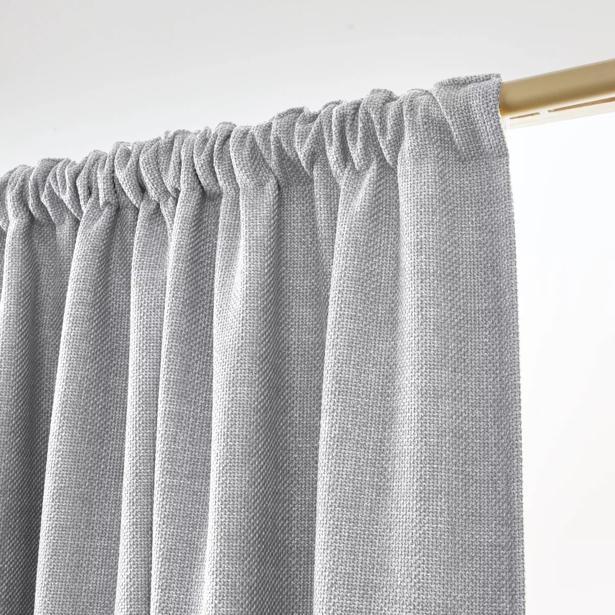 Rideau obscurcissant thermique galon fronceur (140 x 240 cm) Alba Gris