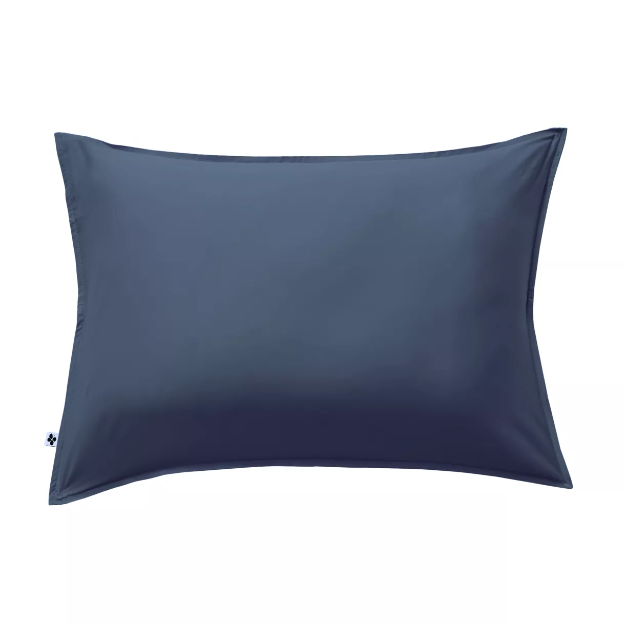 Funda de almohada rectangular en satén de bambú (70 cm) Salomé Azul noche