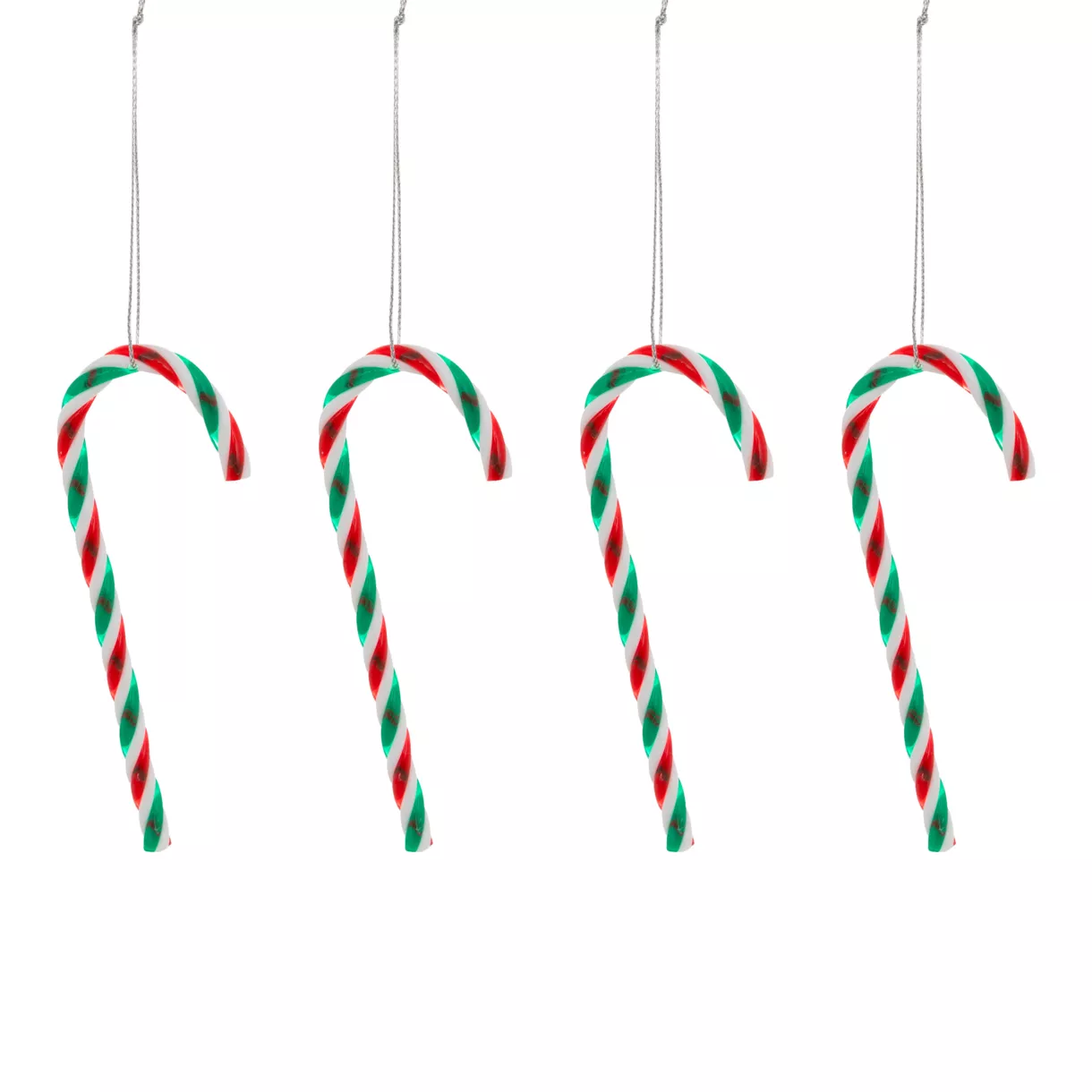 SUSPENSION DE NOEL PLAST SUCRE ORGE X4 12CM