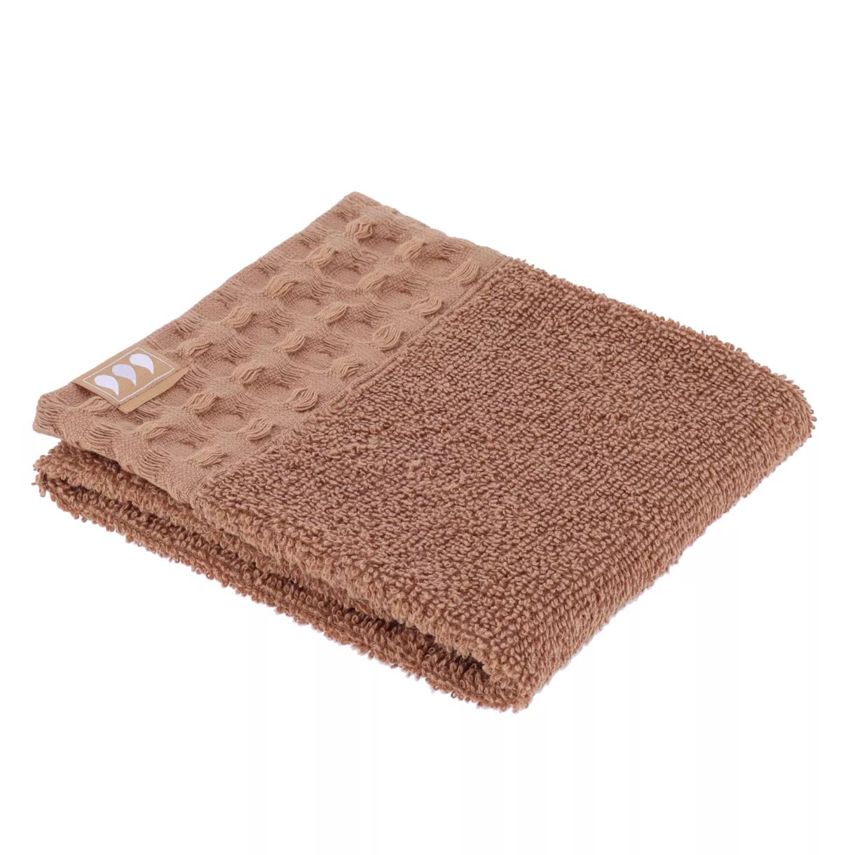 SERVIETTE INVITE 30X50 CM 100% COTON - CARAMEL