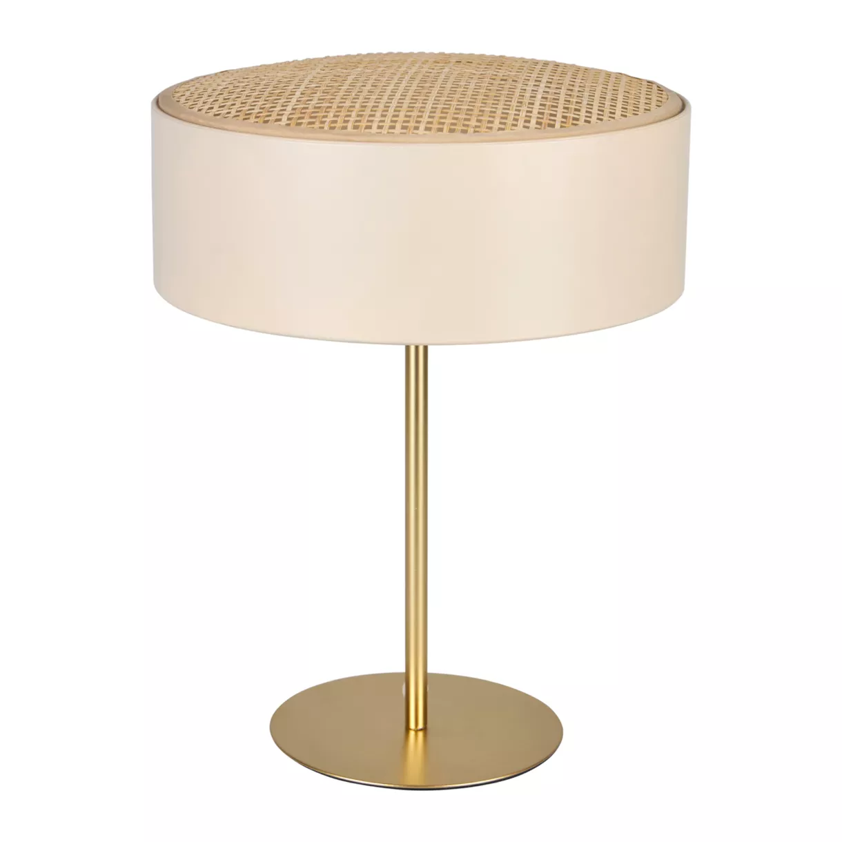 Lampe MŽtal Bambou 'Ambre' Beige DorŽe - Bambou CertifiŽ FSC¨ Dim : l26xH33.5xP26cm