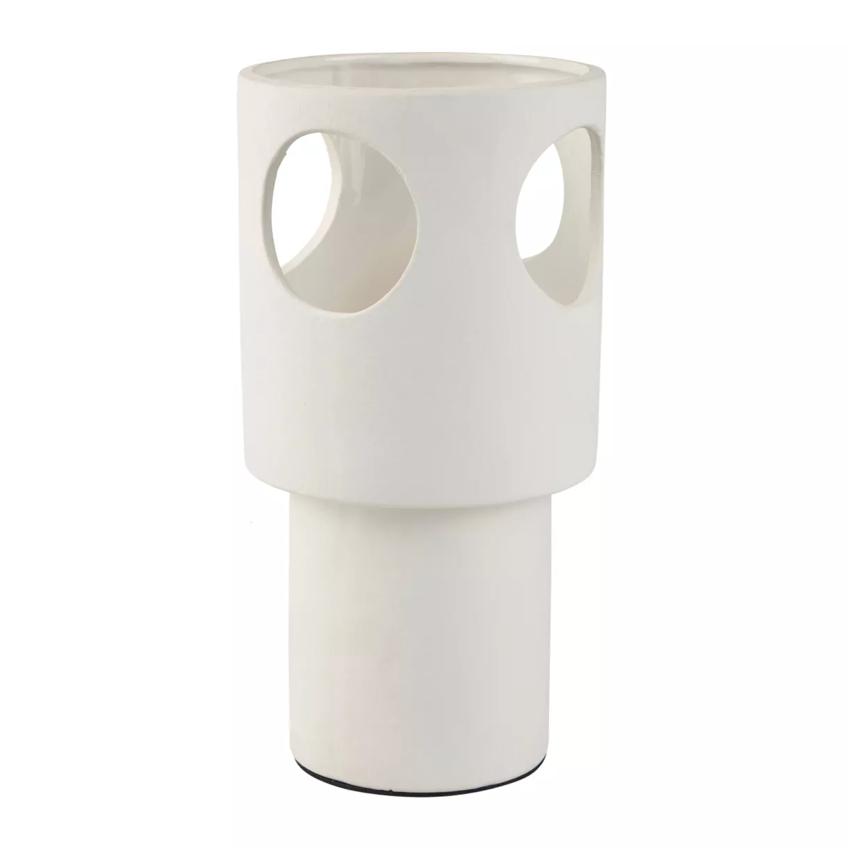 Lampe CŽramique 'Nova' Blanche Dim : l13.5xH27xP13.5cm