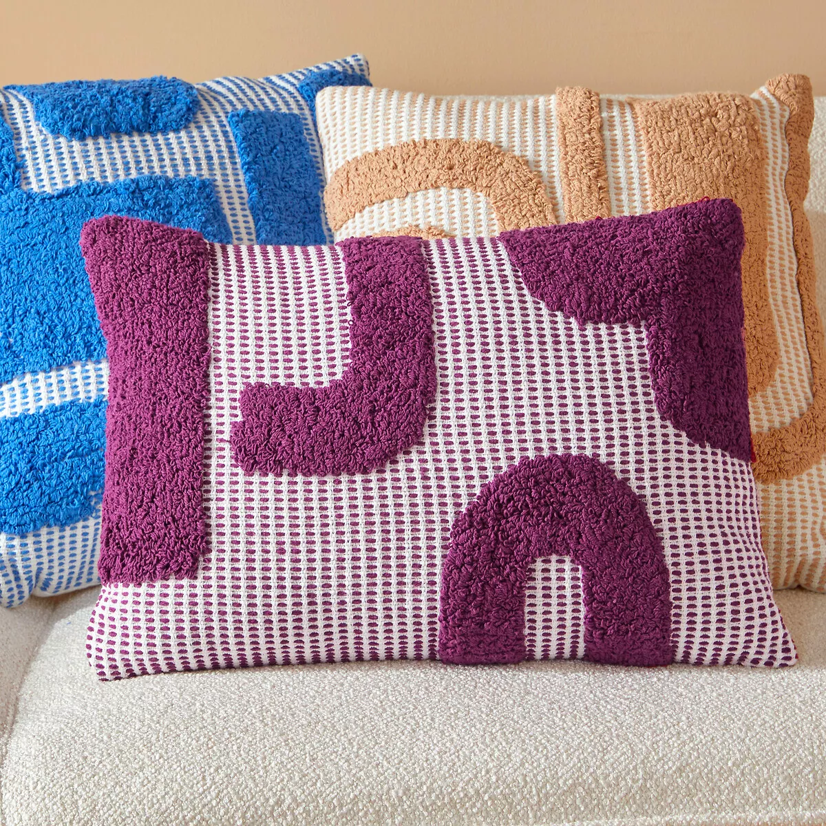 Cojín rectangular algodón (38 x 58 cm) Poppy Morado