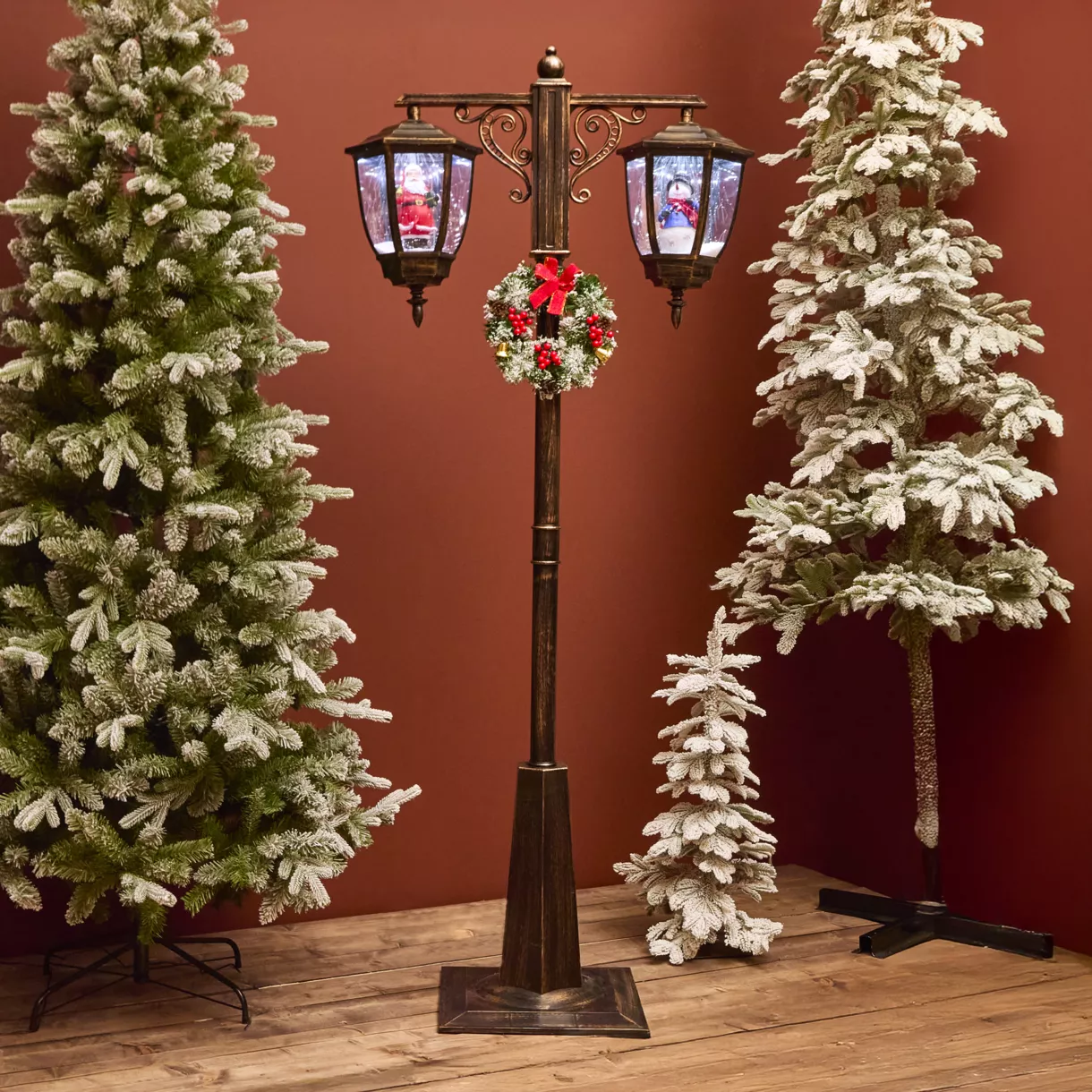 1 LED lanterne intŽrieur L40.00-W80.00-H188.00cm-60L laiton antique 