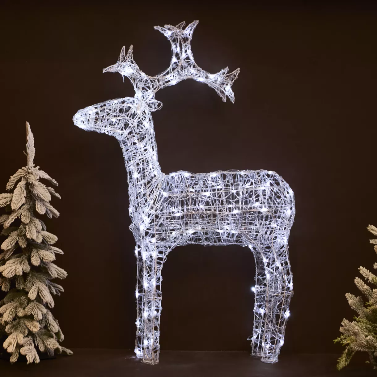 1 LED renne extŽrieur L72.00-W23.00-H110.00cm-120L transparent/blanc froid ACRYLIQUE SOUPLE