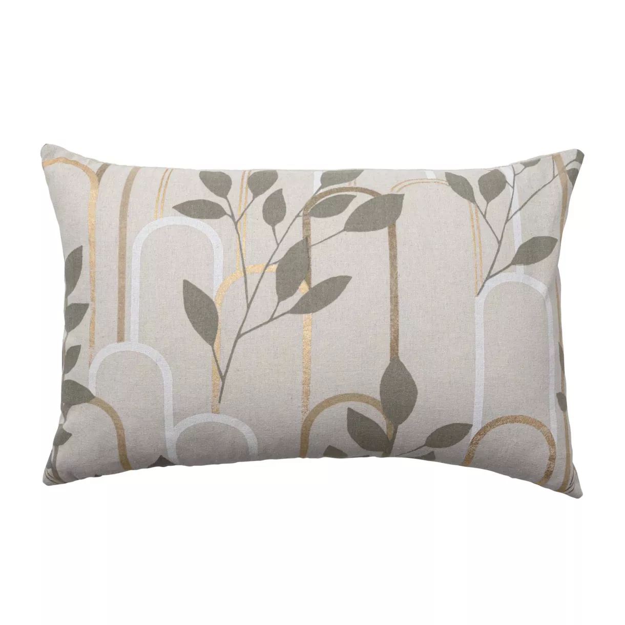 Coussin DŽhoussable (40 x 60 cm) Roseris, Polycoton ImprimŽ MŽtallisŽ