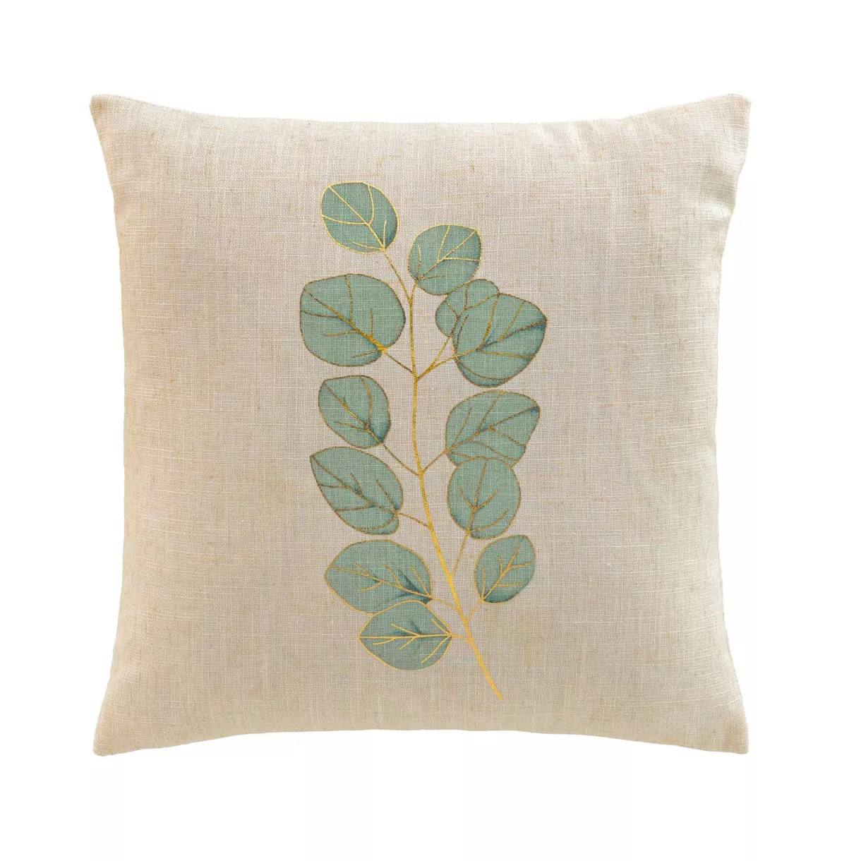 Coussin DŽhoussable (45 x 45 cm) Eucalys, Polyester & Lin