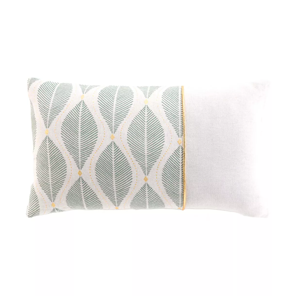 Coussin DŽhoussable (30 x 50 cm) Maho Sauge, Polycoton ImprimŽ MŽtallisŽ