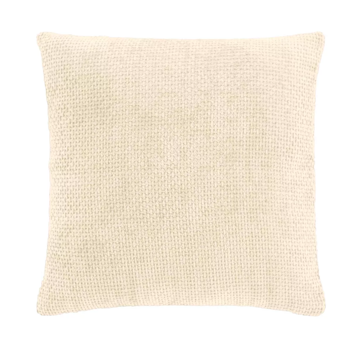 Housse de Coussin (40 x 40 cm) Leo Naturel, Velours Chenille