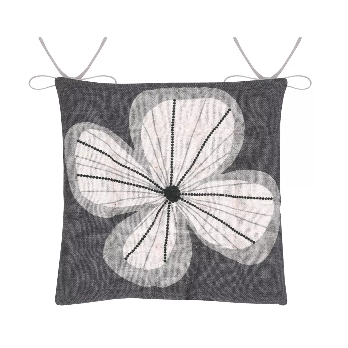 GALETTE DE CHAISE TILDA ARDOISE 38X38