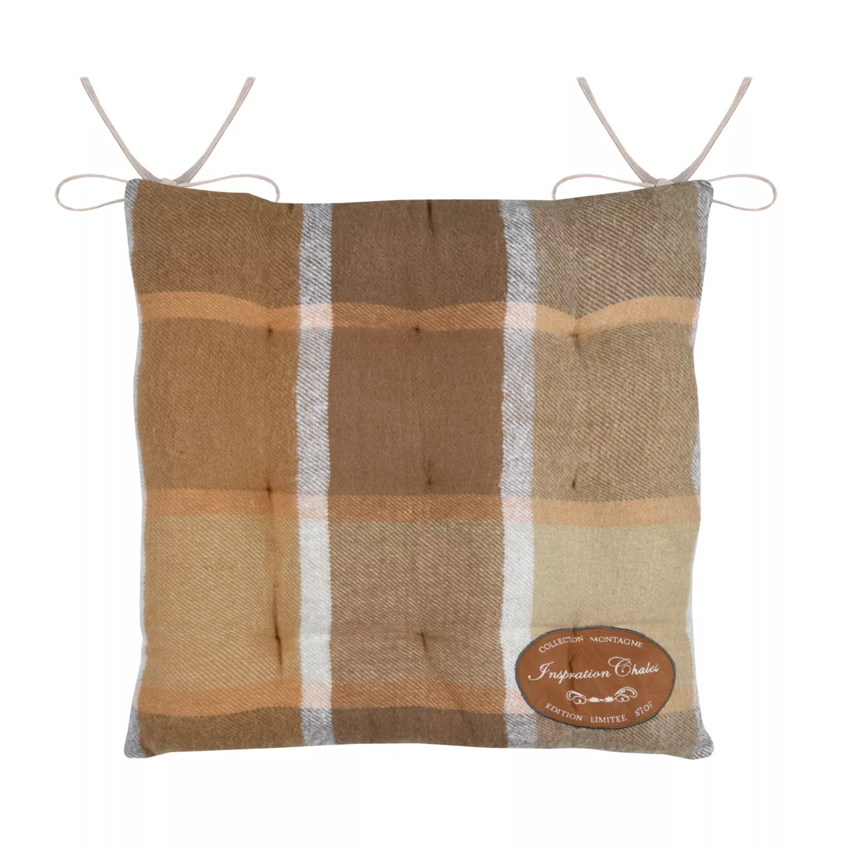 GALETTE DE CHAISE WILDFOREST CAMEL 38X38