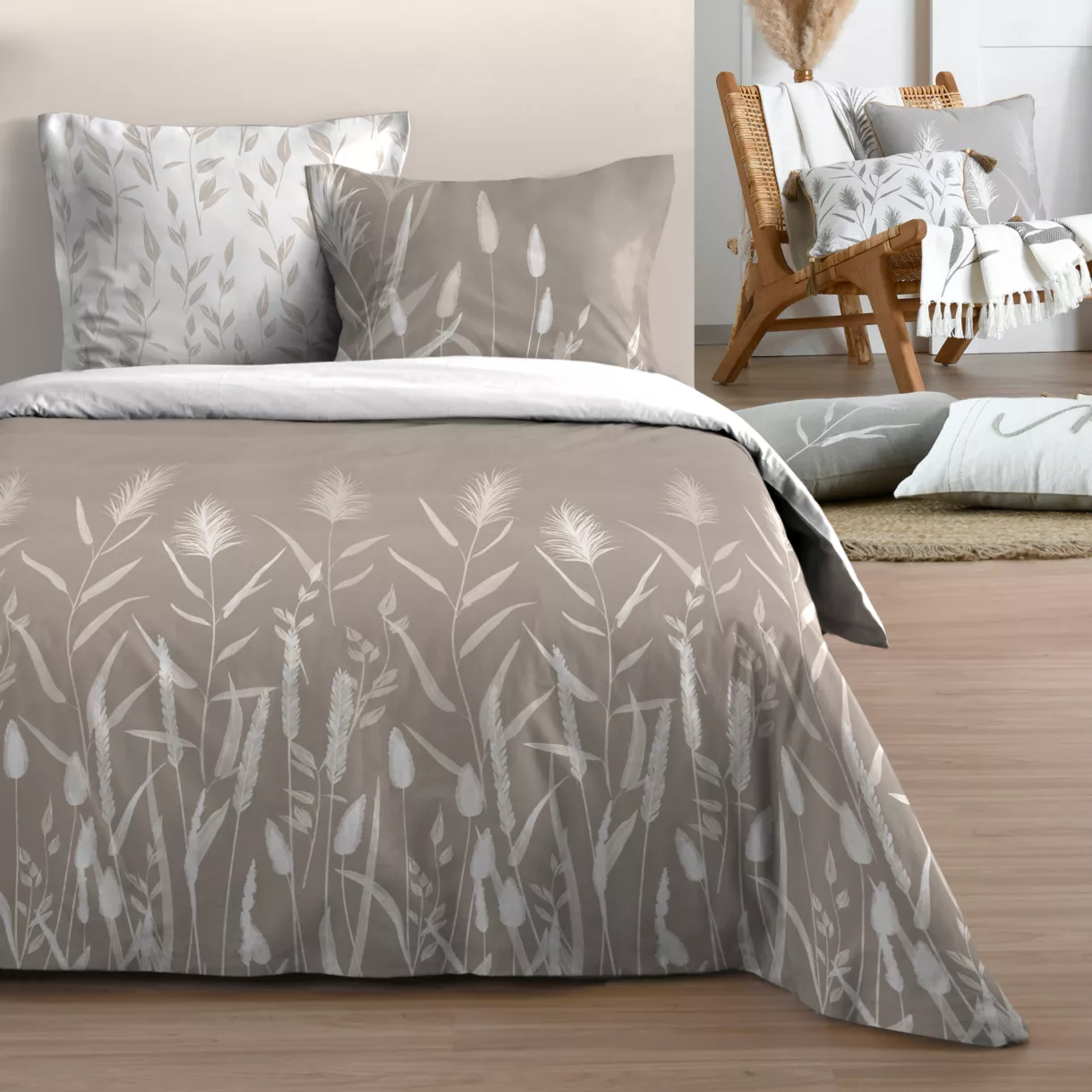 PARURE HOUSSE DE COUETTE PAMPA NATUREL 240X220
