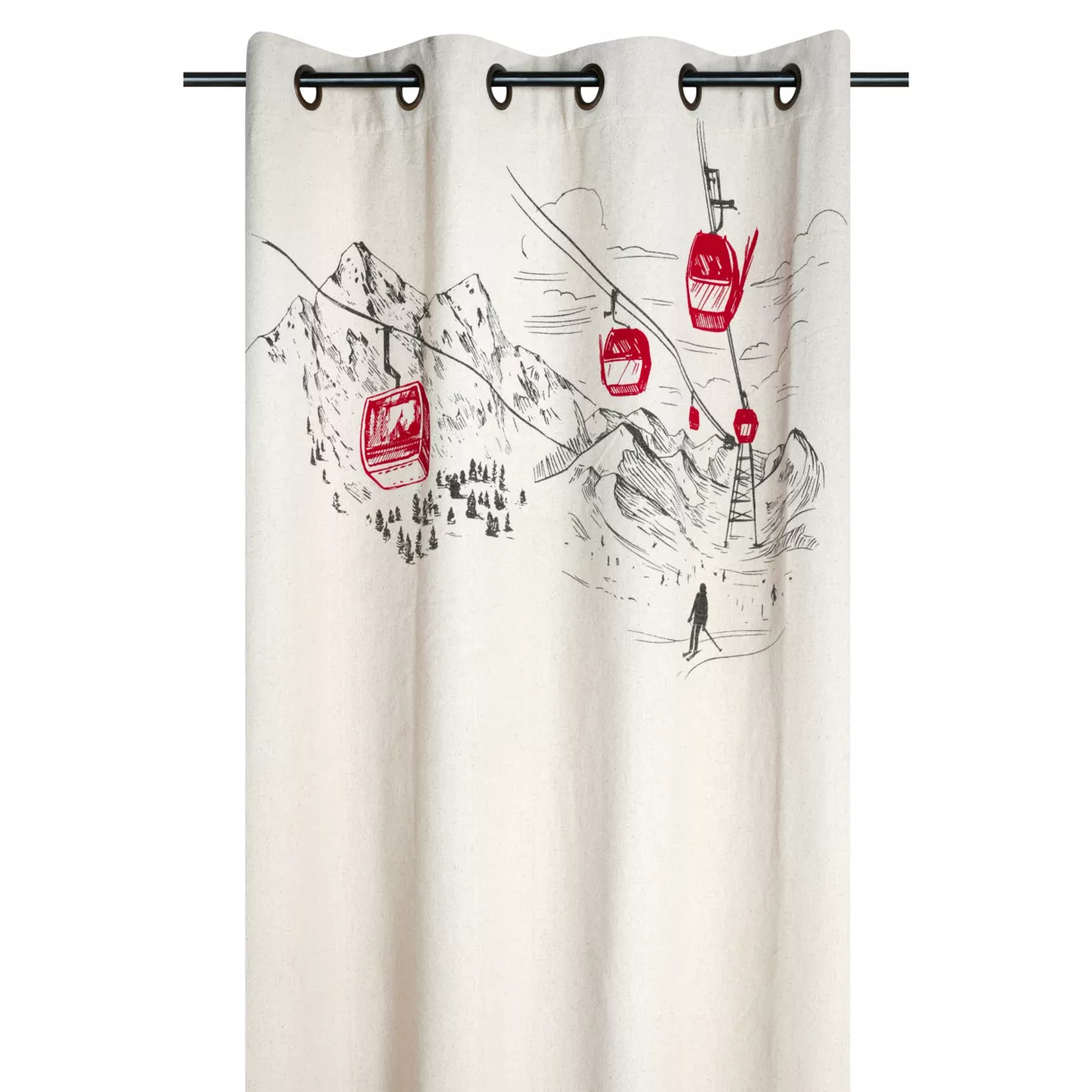 RIDEAU VILLARD ECRU 140X260