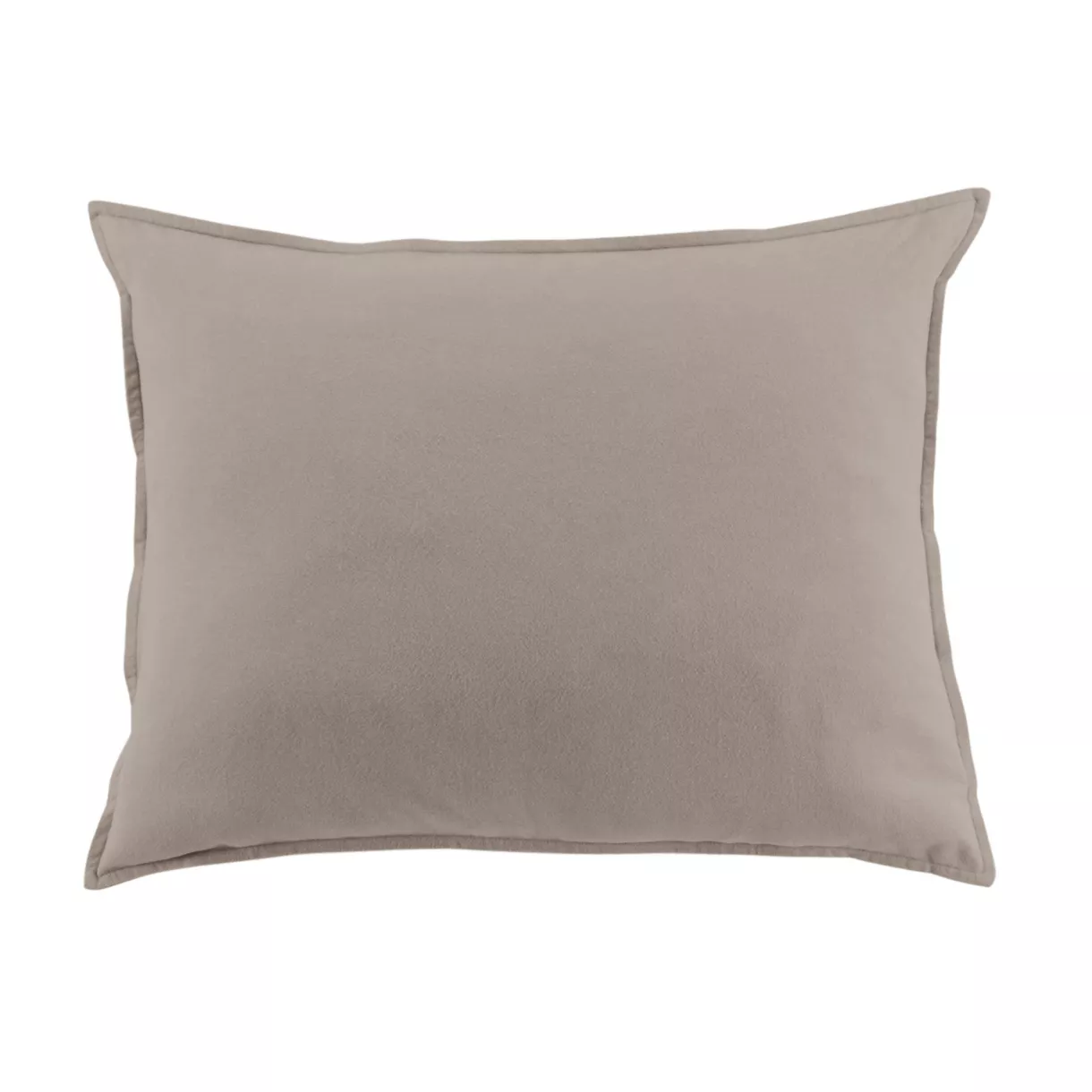 marque eminza - Taie d'oreiller 50 x 70 cm Flanelle unie NINA Unie Ficelle