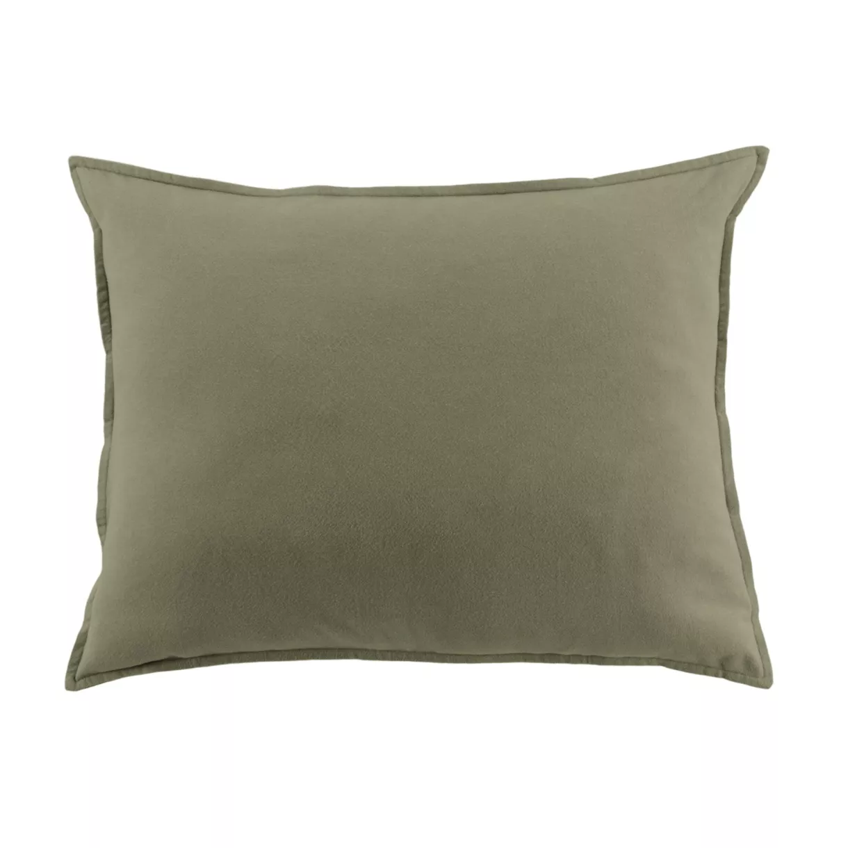 marque eminza - Taie d'oreiller 50 x 70 cm Flanelle unie NINA Unie Romarin