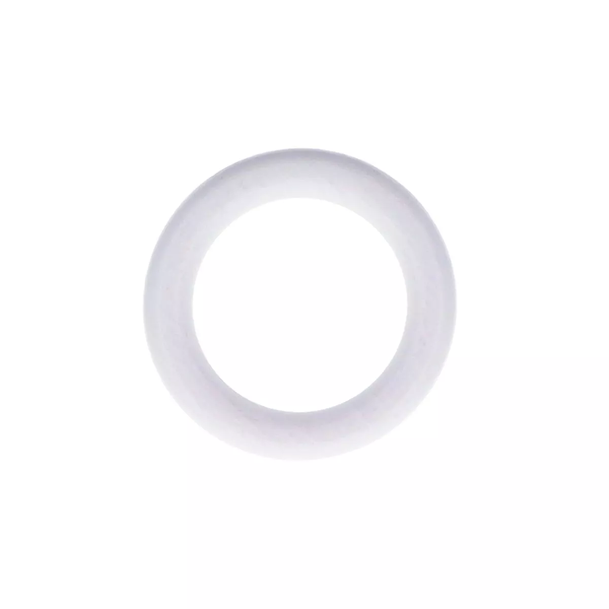 Lot de 10 anneaux bois (D28 mm) Nils Blanc