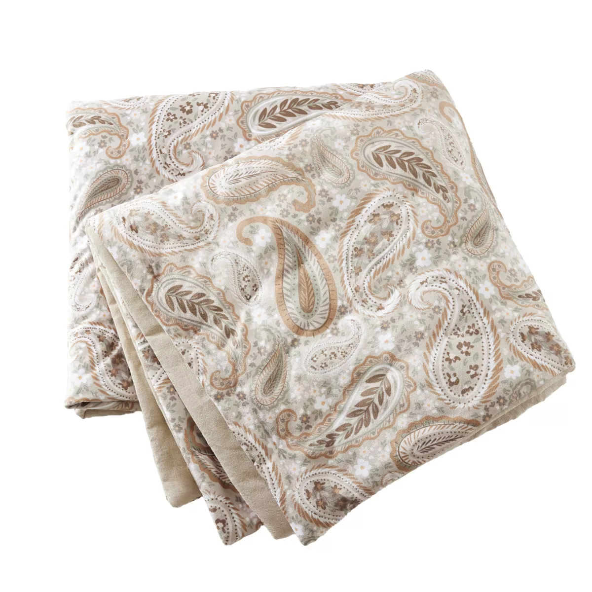 Edredón de terciopelo (90 x 220 cm) Dolores Beige