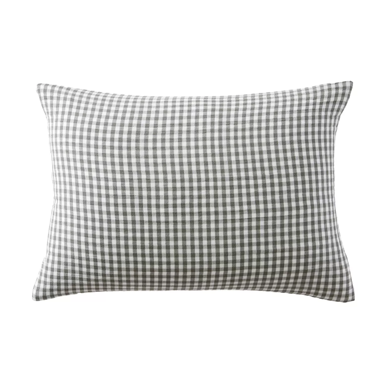 Taie d'oreiller rectangulaire gaze de coton (50 x 70 cm) Vickie Vert romarin