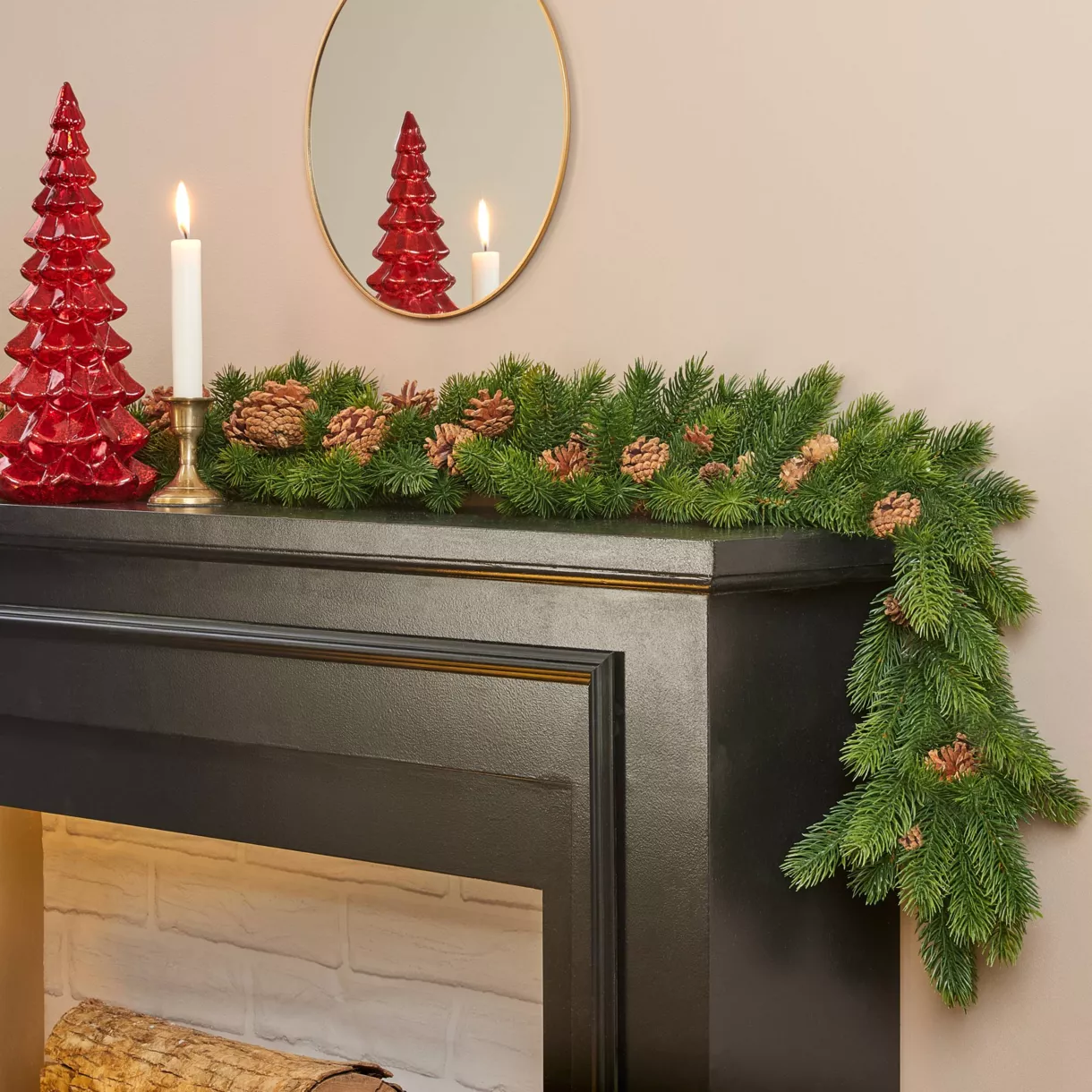 1 Pinecone guirlande dia7-L180cm vert 