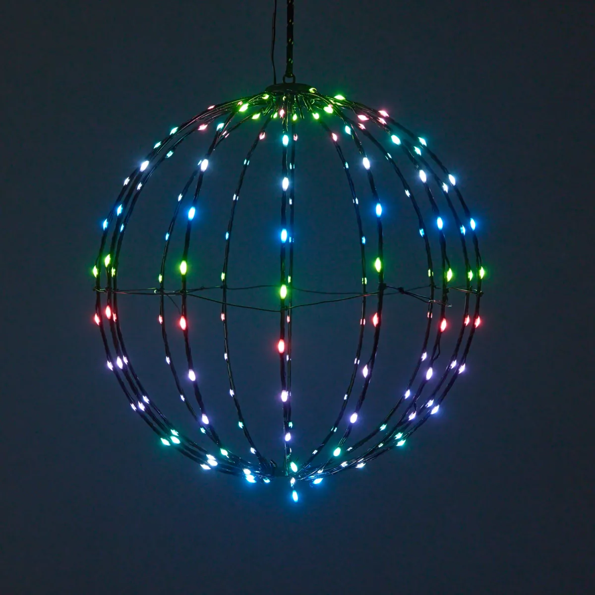 Ballon lumineux Digital 168 LED (D40 cm) Pliable Multicolore