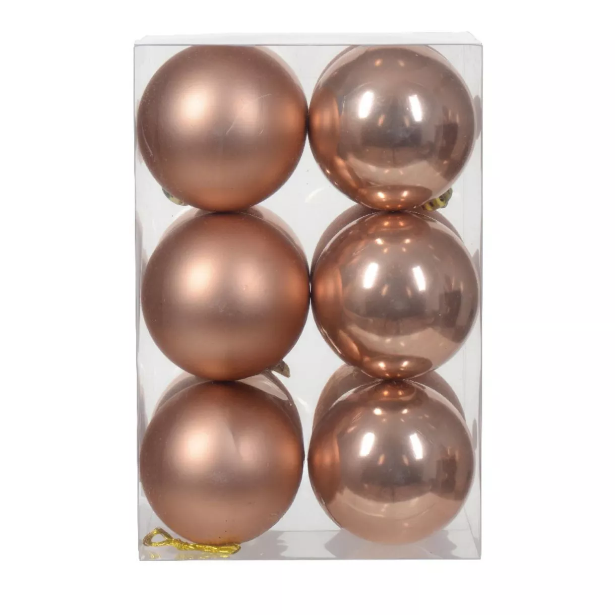 Lot de 12 boules de Noël (D60 mm) Alpine Rose pétillant 1