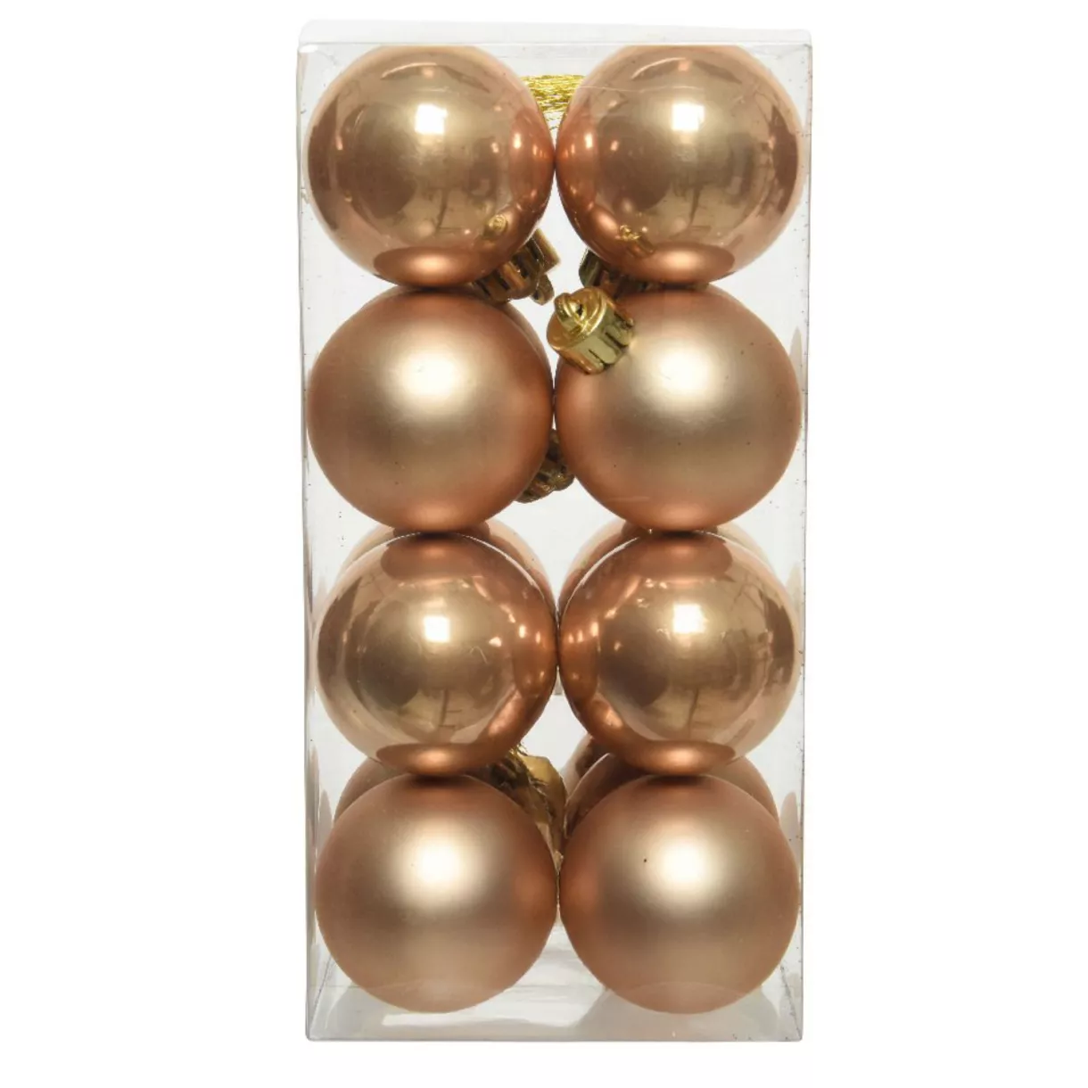 Lot de 16 boules de Noël (D40 mm) Alpine Caramel 1