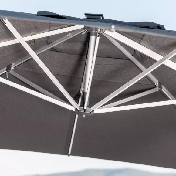 Parasol déporté à LED Yucatan (L 4 x 3 m)- Anthracite 3