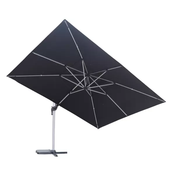 Parasol déporté à LED Yucatan (L 4 x 3 m)- Anthracite 7