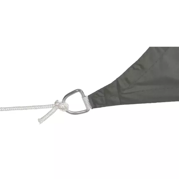 Voile d'ombrage Rectangulaire (2 x 3 m) Curacao - Gris 3