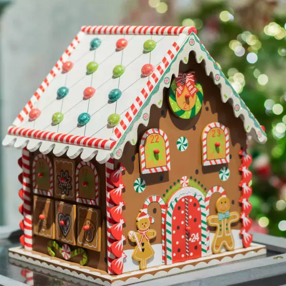 Adventskalender Traditioneel chalet  naturelkleur 2